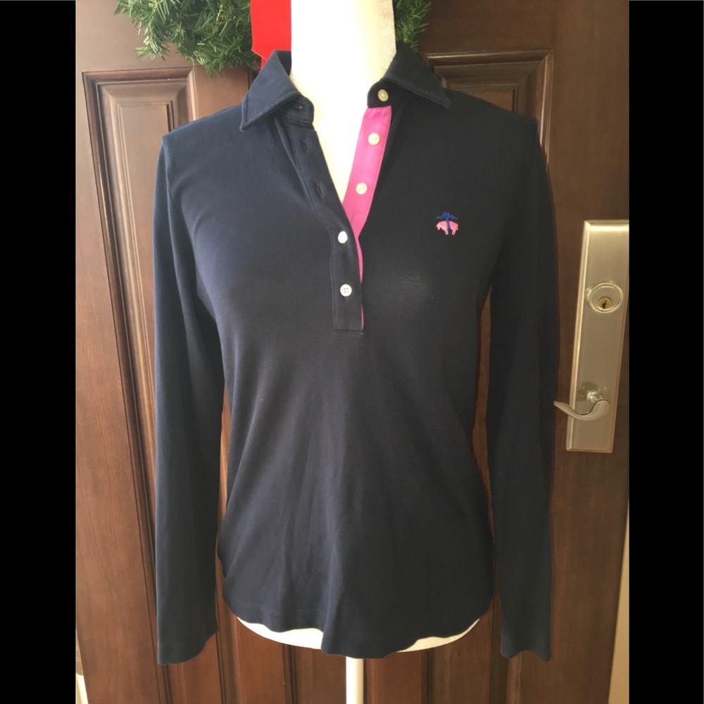 Brooks Brothers 346 Long Sleeve Piqué Polo